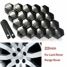 20 x 22mm Black Wheel Nut Bolt Covers ABS Caps Fit Range Rover Vauxhall Insignia