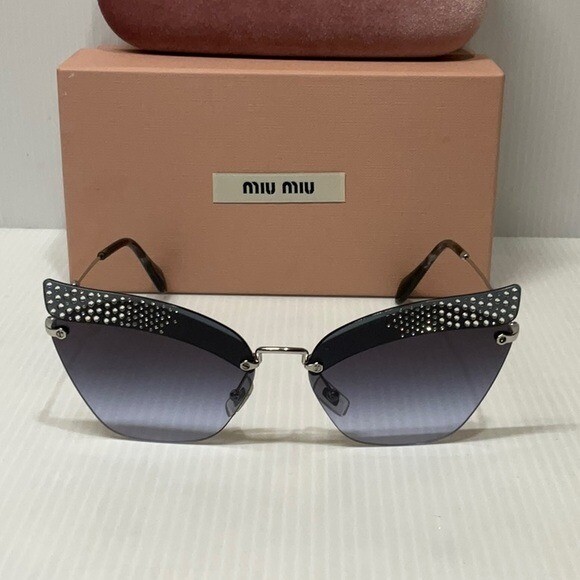 Miu Miu woman’s sunglasses smu 56T butterfly purple lenses Miu Miu woman main image 2