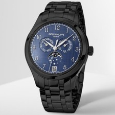 Patek Philippe 4947/1A Annual Calendar Moonphase Blue Satiné 'Bleu SLN' Shantung 4