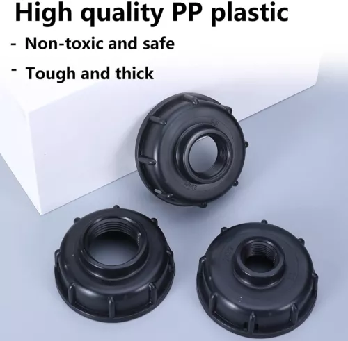 IBC Container Adapter Zubehör Kappe Deckel 1/2" 3/4" 1" Innengewinde Wassertank - Bild 1 von 16