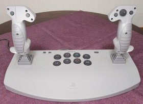 Sony PlayStation PS1 Analog Flight Dual joystick in Box SCPH-1110 console Japan