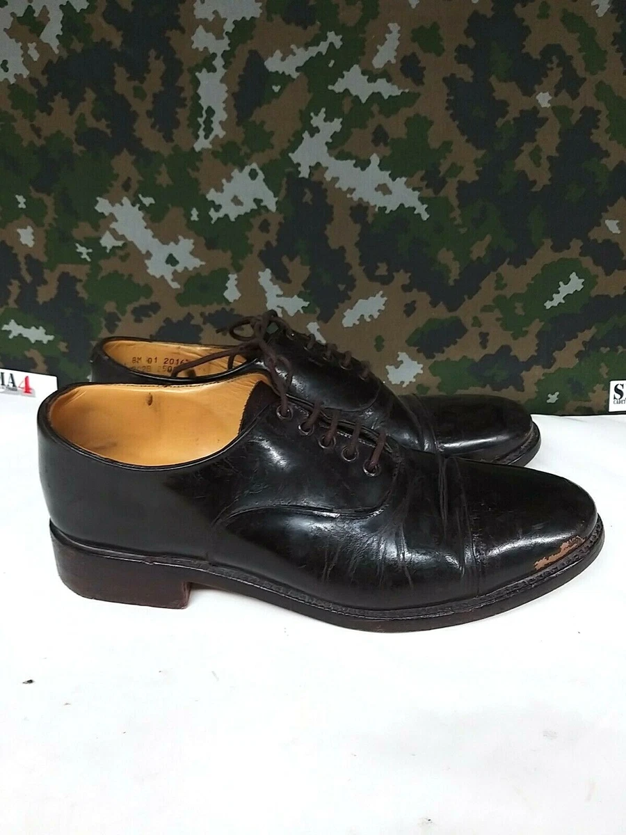 Genuine Men s British Army Military Surplus Officer s Brown Dress Shoes 8 M