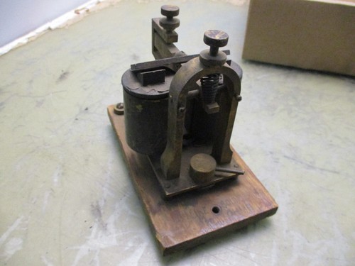 Antik J.H. Bunnell Mainline Eisenbahn Telegraph Echolot (#55) [4*D-16.5] - Bild 1 von 5