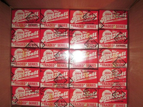 1- 1986 Topps Traded Set (132) Sealed BBCE- From Sealed Case FASC-Bo Jackson (R)