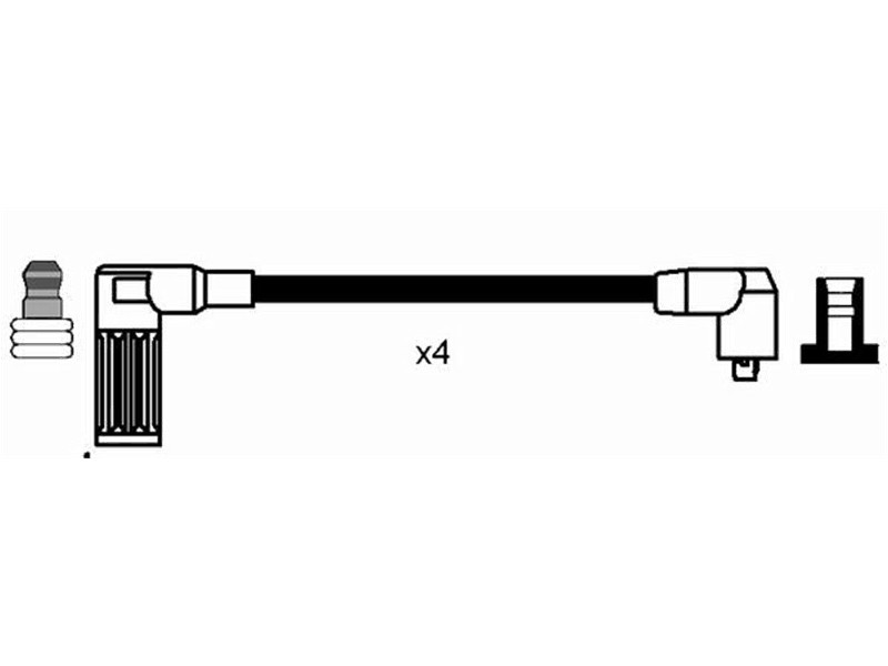 Ngk Kit Set Cavi Fili Candela Accensione Auto per Fiat Panda 141 900 - Rc-ft607 - Miniatura 3