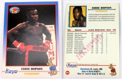 Rare 1991 Kayo Boxing The National Convention Anaheim Eddie Hopson