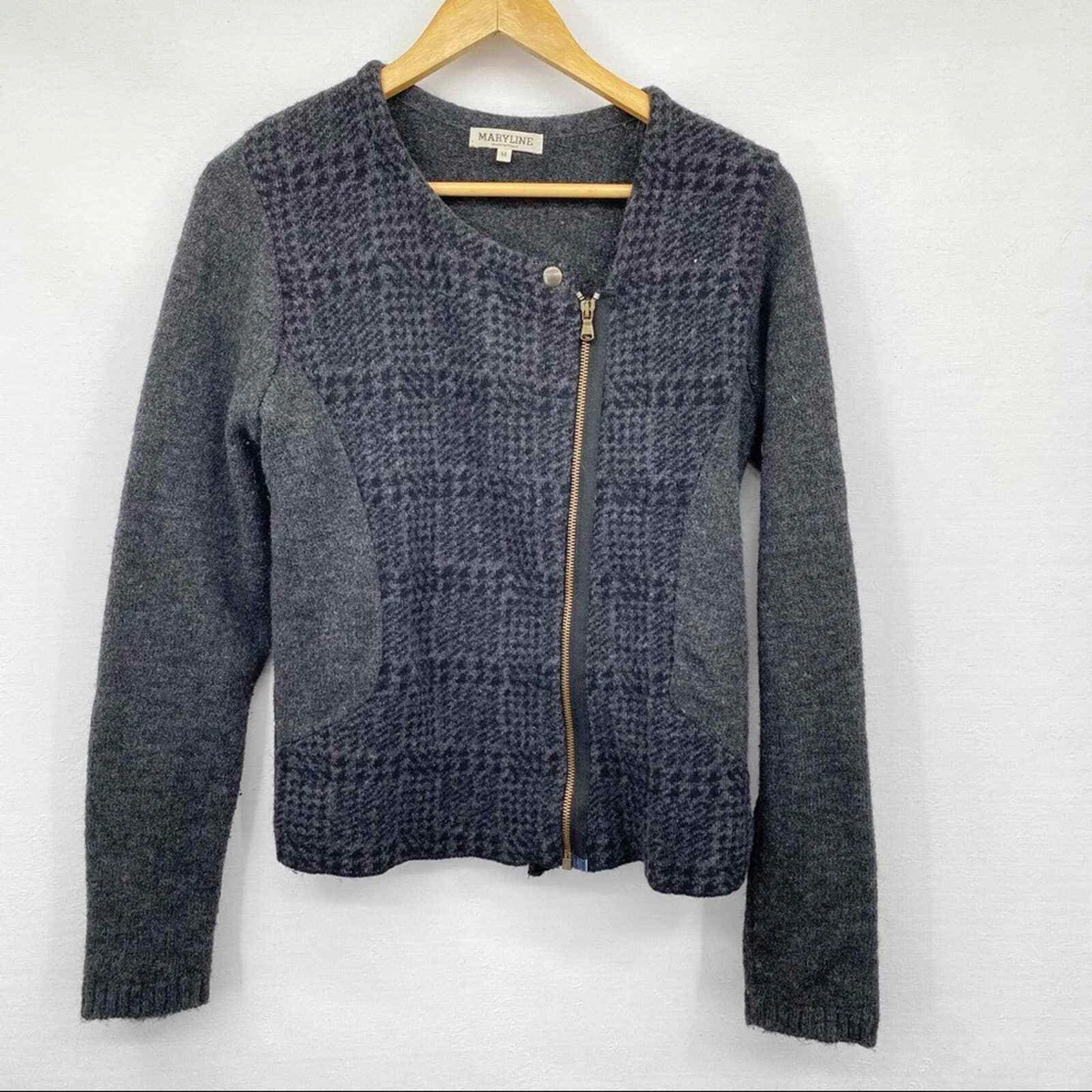 Asymmetrical zip cheap cardigan