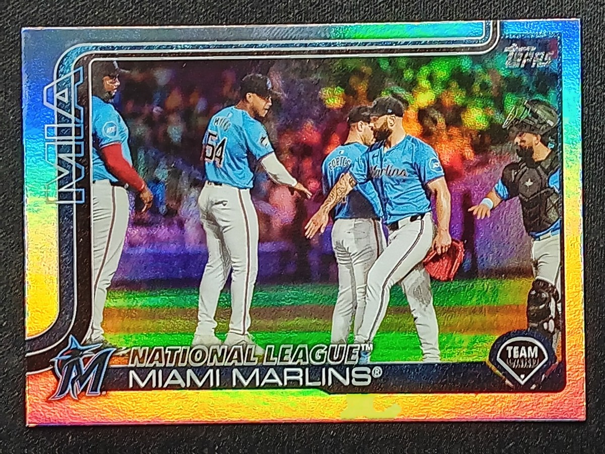 2025 Topps Series 1 Rainbow Foil #340 Miami Marlins | eBay