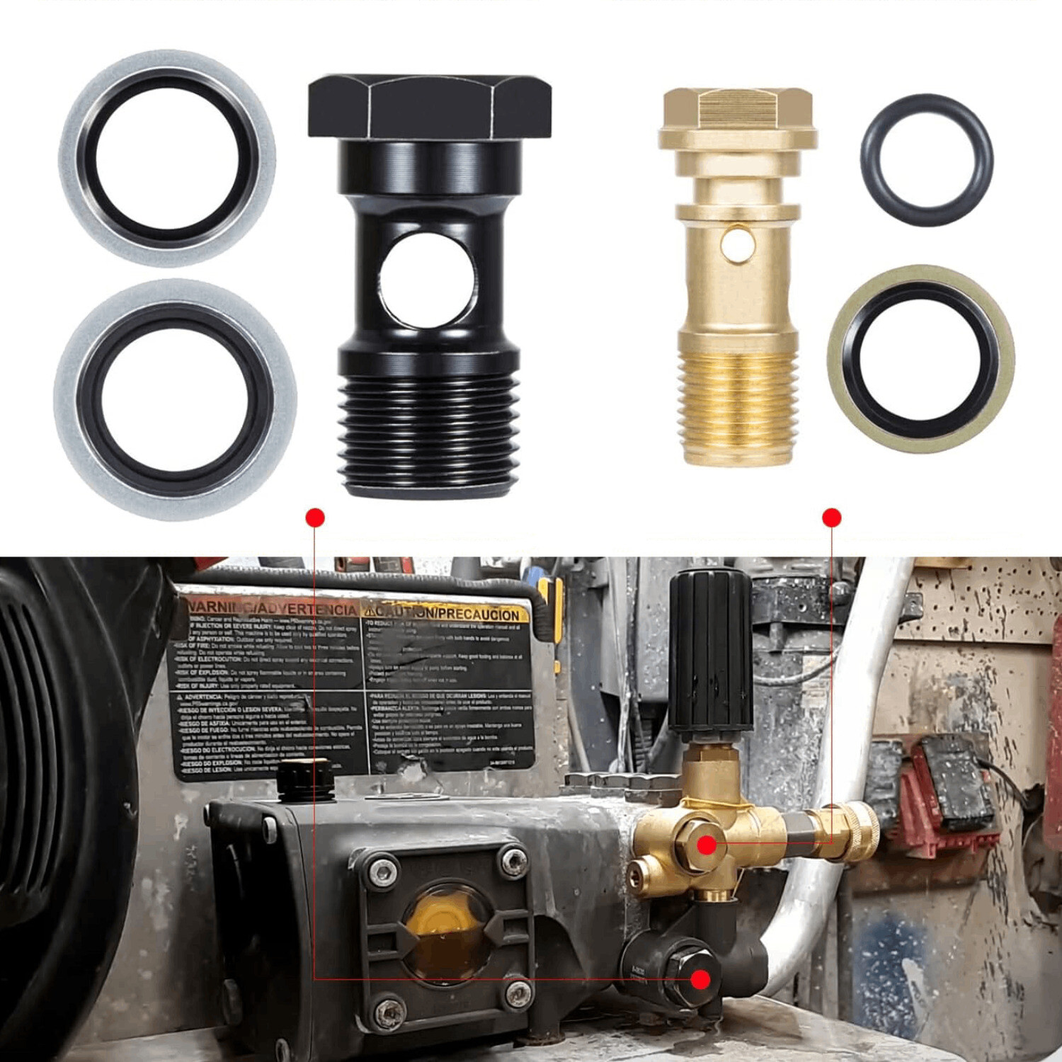 AR2119 Gymatic Unloader Mounting Bolt Set for XM and RK Series AR Heavy Duty