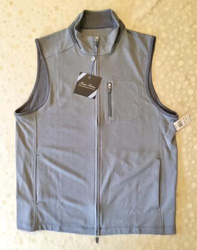 Brooks Brothers PERFORMANCE SERIES Full-Zip Pique Vest Mens Sz M $128 Retail NEW - 第 1/15 張圖片
