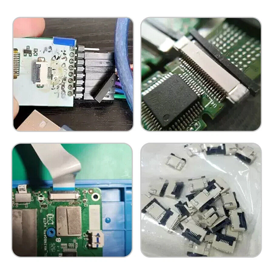 0.5mm/1.0mm Pitch FFC/FPC Flat Cable Connector Socket 4 Pin to 40 Pin Top/Bottom - Image 3 of 4