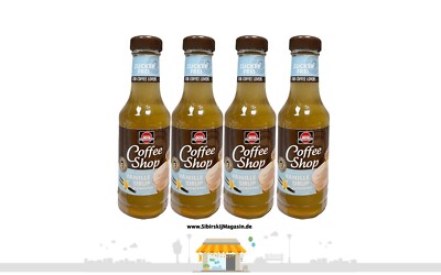 SCHWARTAU ''FOR COFFEE LOVERS'' Coffee VANILLE SIRUP 4 x 200ml Zuckerfrei MHD10/24