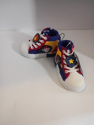5T Paw Patrol Chase High Top Character Sneakers Shoes Toddler Boy's Size 5 New