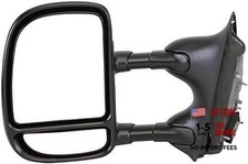 955-1122 Driver Side Manual Door Mirror - Folding Compatible with Select Ford