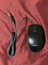 Logitech B100 Optical USB Corded Mouse Black