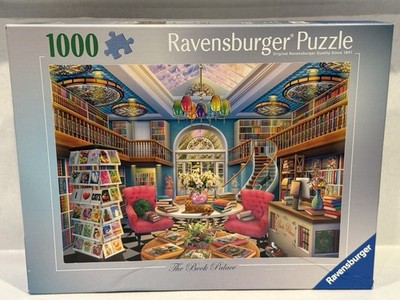 Ravensburger THE BOOK PALACE 1000 Piece Puzzle Eduard Cat Colorful Stained Glass