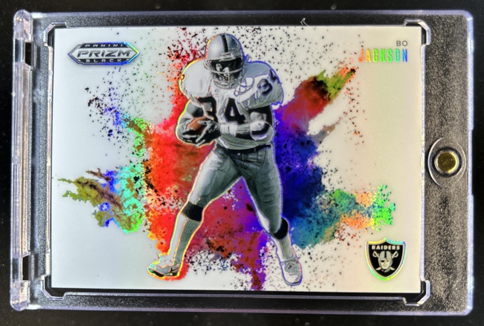 2025 Panini Prizm Black Bo Jackson Color Blast #30 Raiders