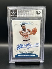 2018-19 Panini Flawless Rookie Autographs Mitchell Robinson Platinum 1/1 BGS 8.5