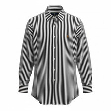 Polo Ralph Lauren Striped Long Sleve Shirt Excellent Condition 15 1/2 - 33 Men  s