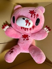GLOOMY BEAR Pink Blood Splatter Plush Stuffed Animal Taito Mori Chack Japan 40cm