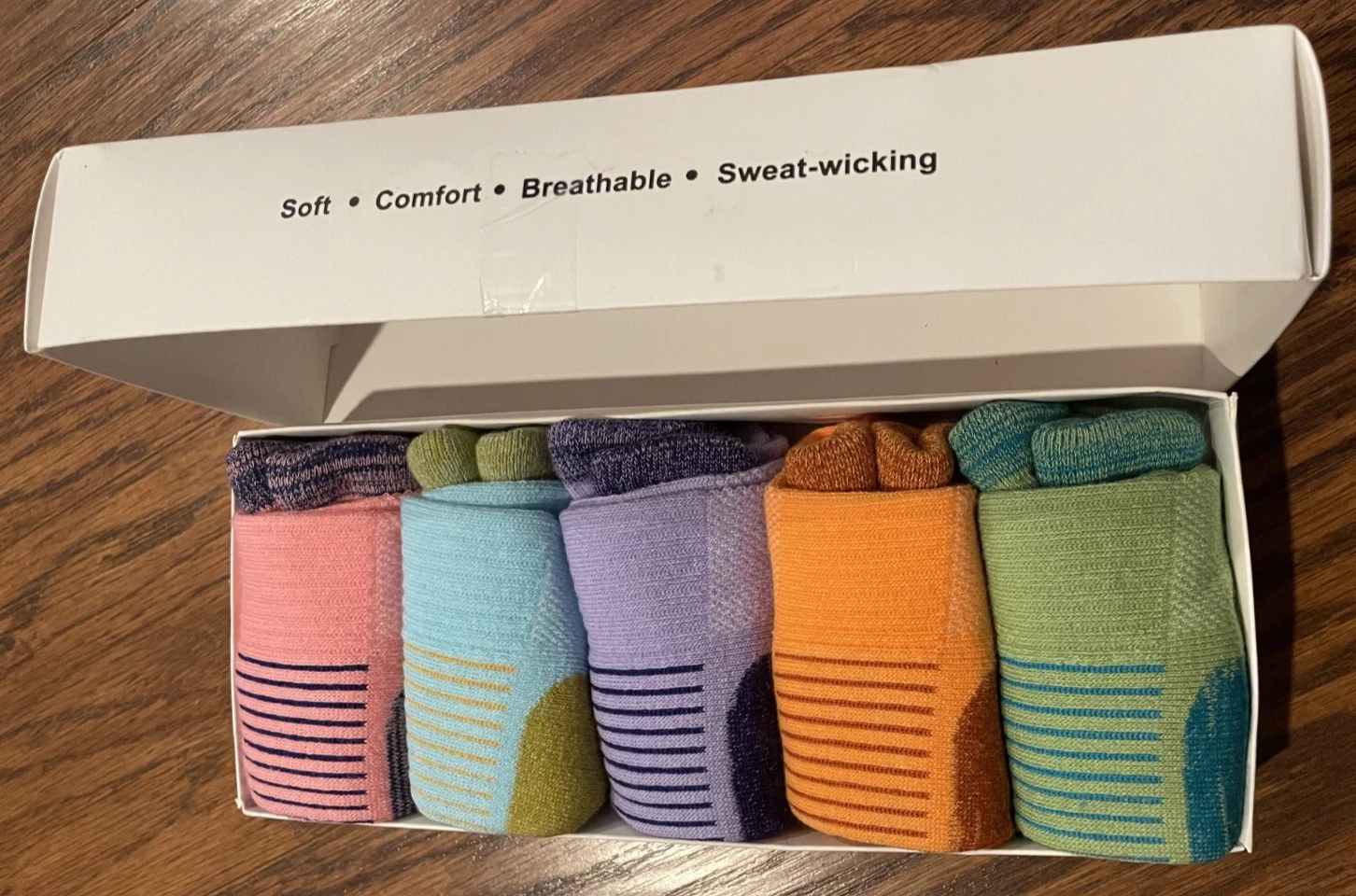 Heyoboy Womens Ankle Socks Anti-blister Cushioned Wicking Odor-Resist 5 pairs