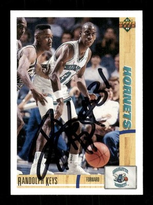 1991-92 Upper Deck #285 Randolph Keys signed autograph  BXCP67