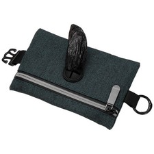 Dog Poop Bag Holder Pet Waste Bag Dispenser with Zipper Black