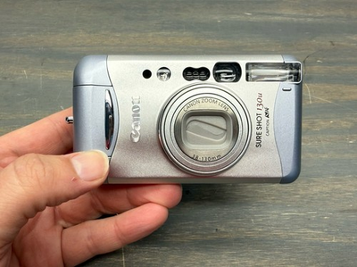 #ad #ad Canon Sure Shot 130u 35mm Camera With New Battery Film Tested $99.99