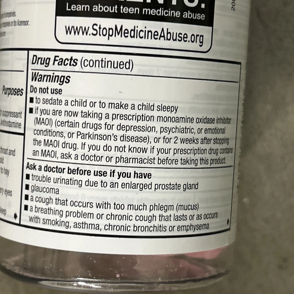 全新带盒 2 PK Robitussin,夜间咳嗽 DM 冷药,浆果味,20 克拉... — 第 4/4 张图片