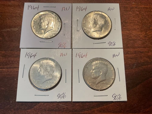 Kennady Silver Half Dollars 90% AU