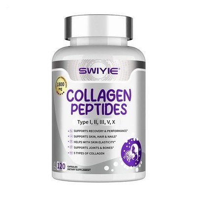 SWIYIE Collagen Peptides Capsules 1800mg Supports Skin Nails Bones & Joints *1-3