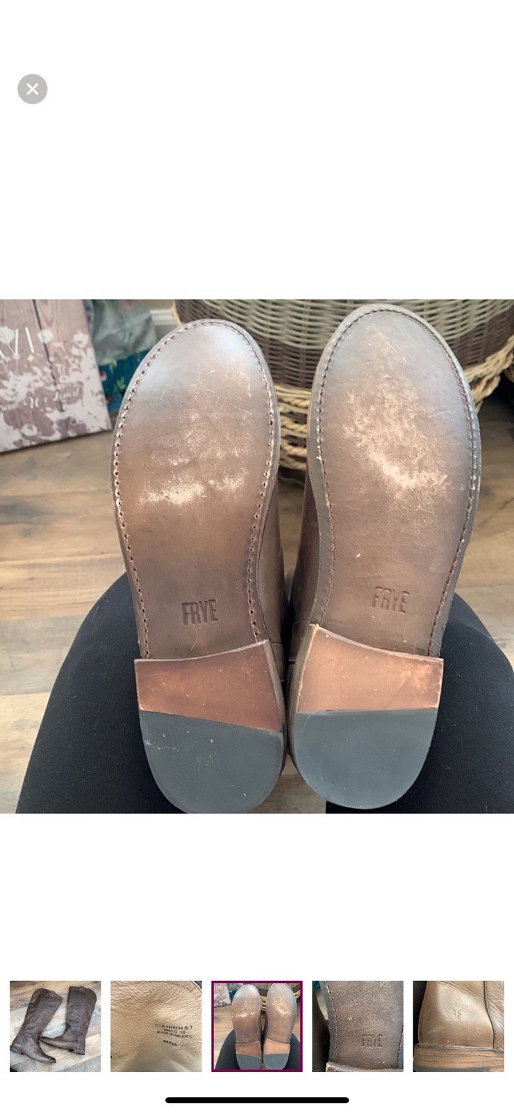 FRYE BROWN LEATHER BOOTS💋EUC - image 6