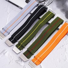 18/20/22/24mm Parachute Nylon Watch Band with Stainless Steel Buckle Military