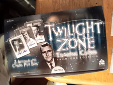 Twilight Zone open Box, 2  sets 72, Inserts !-8, C1 &2 Cloris Leachman Autogarph