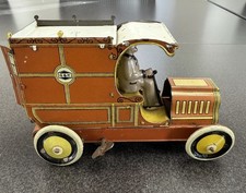 Antique Greppert  Kelch G K 518 Germany Made Tin Toy Litho Windup Delivery Car