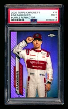 2020 Topps Chrome F1 #15 Kimi Raikkonen RC Purple Refractor #009/399 PSA 9 Mint!