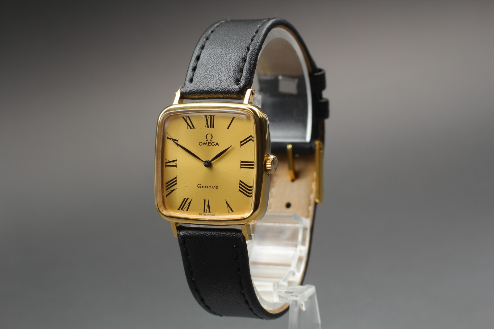 [Near MINT] Omega Geneve Cal.625 Ref.511.0415 Square Gold Dial 27mm Men's Watch image 4