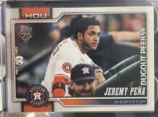 2026 Topps Series 1 Jeremy Pena Celebration Dugout Peeks SP #307 Astros