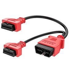 Autel OBD2 16 Pin OBDII Y Splitter Extension Adapter Cable, 1x Male to 2X Female