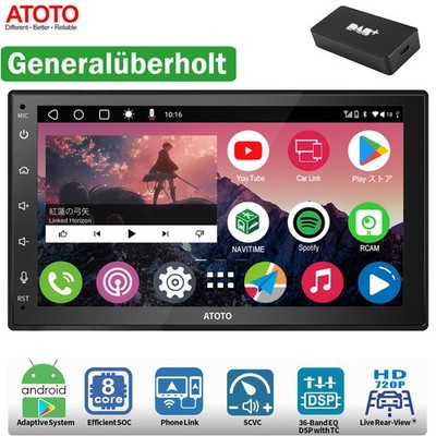 ATOTO A6PF 2 DIN Android 7''CarPlay Autoradio DAB+ Bluetooth GPS NAVI Navigation