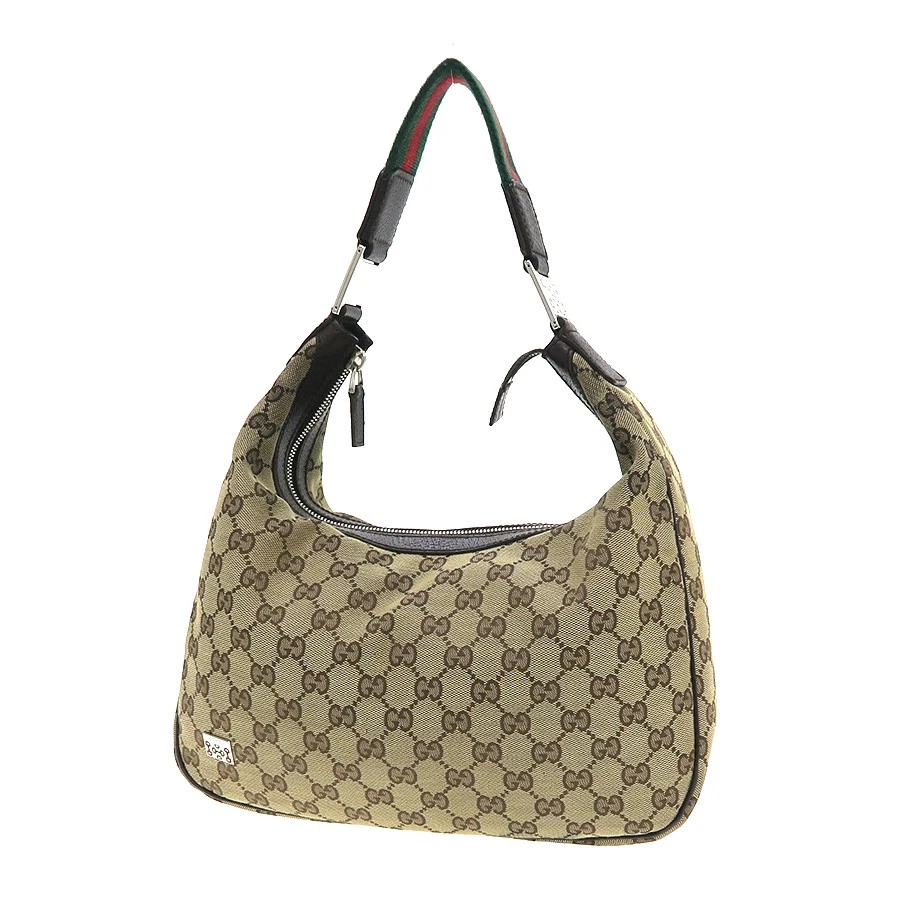 Gucci — Gucci GG 145757 Canvas Beige Shoulder Bag #SAB16270