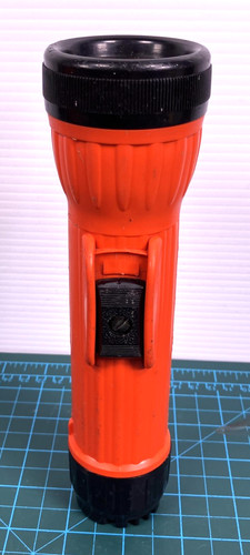 Bright Star 2117 MSHA Permissible Flashlight Orange Safety Hazard Use USA Made