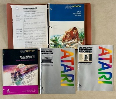 Atari 400/800 Invitation to Programming 2 Basic Computer Reference Manual Binder