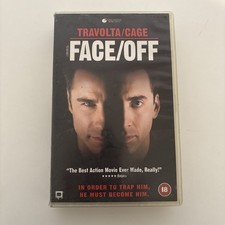 Face Off VHS -  Big Box Ex Rental PAL UK Video Tape John Travolta Nicholas Cage
