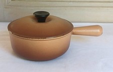 ANCIENNE COCOTTE LE CREUSET OVALE 29CM FONTE MARRON