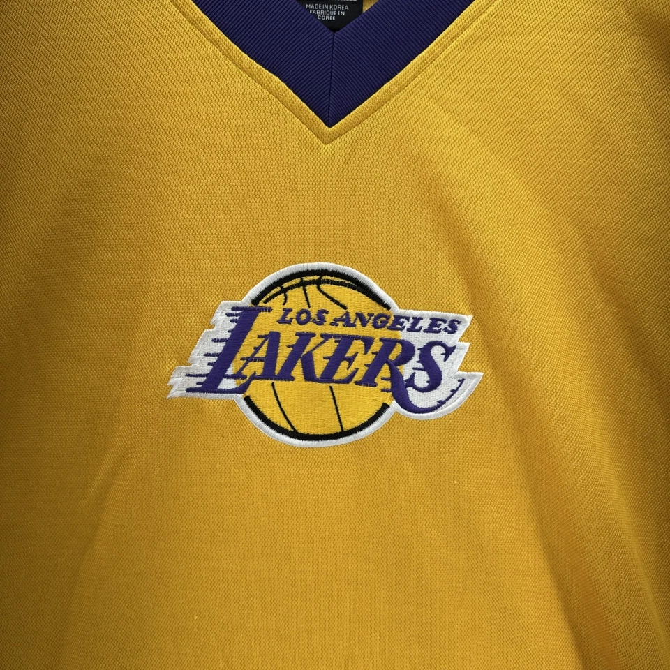 Camisa de basquete vintage Nike NBA Los Angeles Lakers Team amarela tamanho GG - Imagem 2 de 4