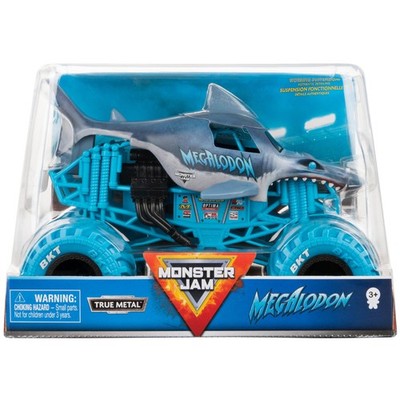 , Official Megalodon Monster Truck, Collector Die-Cast Vehicle, 1:24 Scale