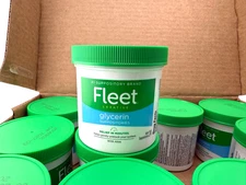 12 Pack Fleet Laxative Glycerin Suppositories w/Aloe, 24 each Total 288-Exp 3/27