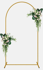 Gold 5FT Arched Garden Arch Arbor. Wedding/Shower Decor.