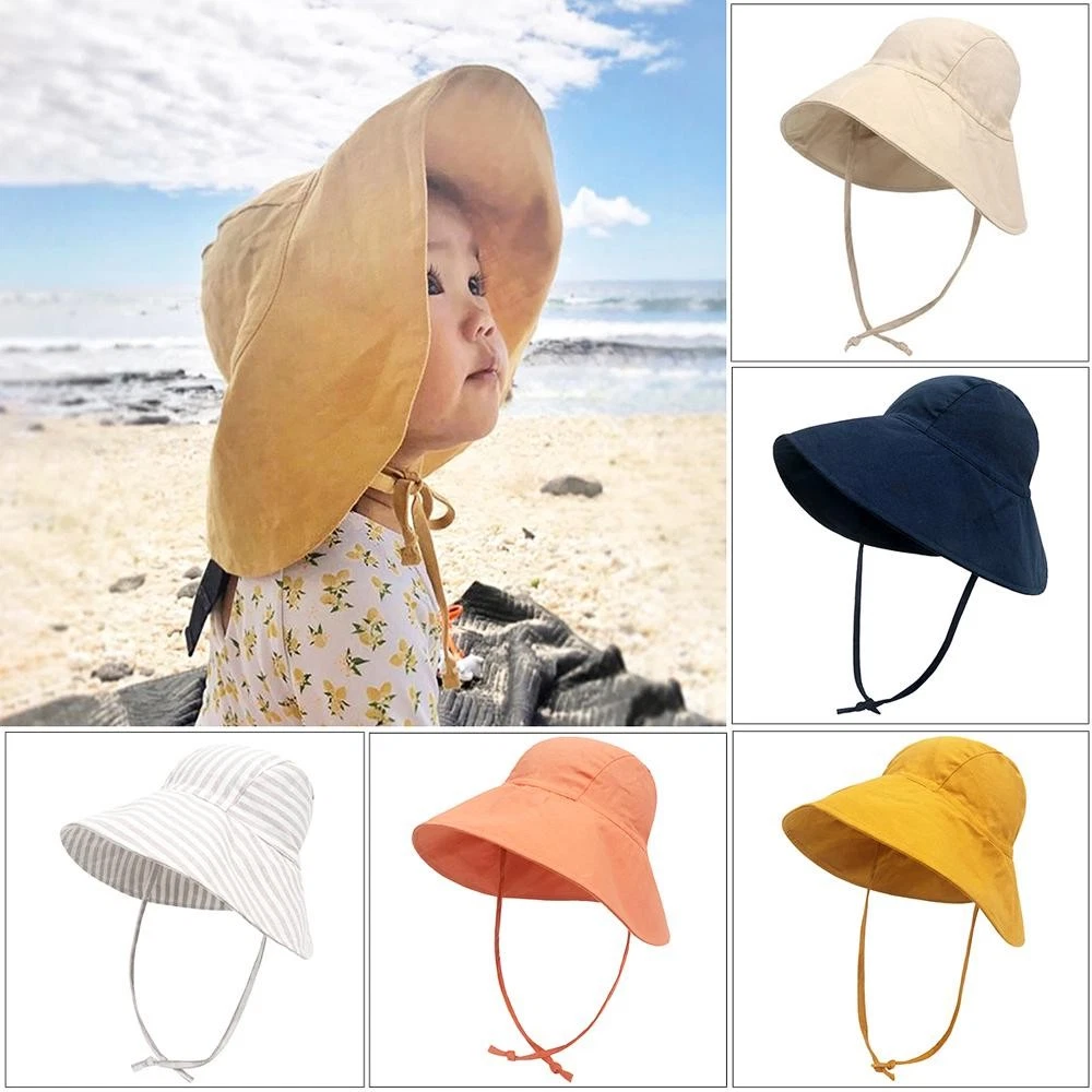Big Brim Baby Sun Hat Summer Spring Kids Bucket Hat for Girls Boys Cotton Linen
Opens in a new windo